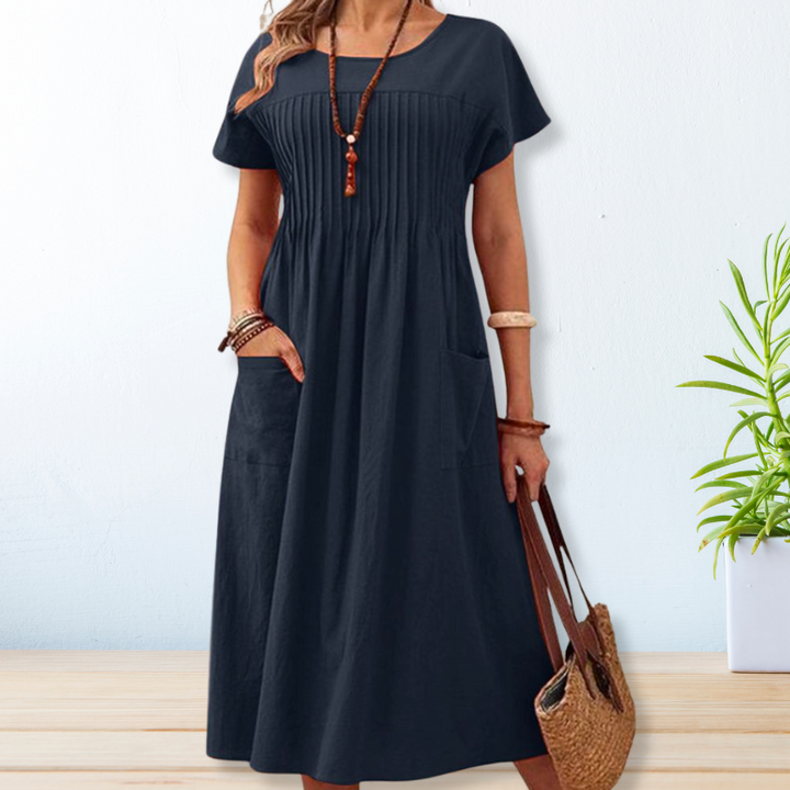CRINA - Elegant Dress With Pockets
