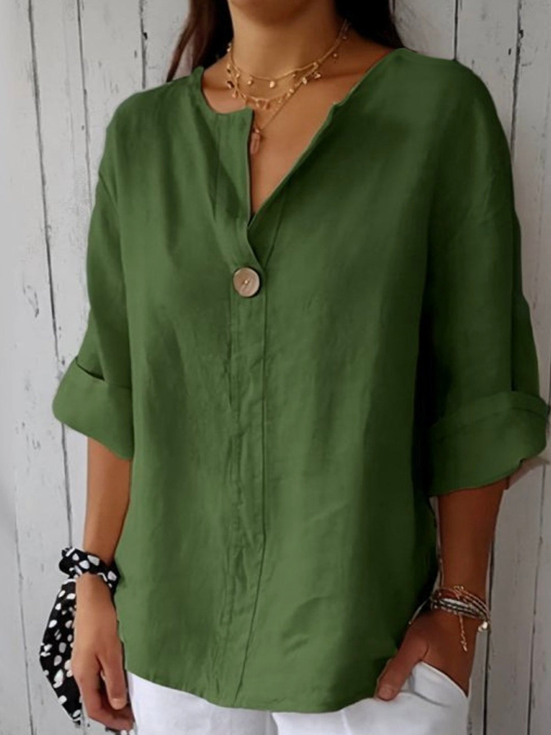 Laisa™ - Casual V-neck Blouse