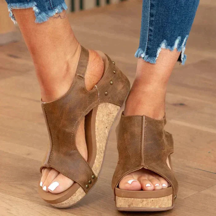 DELINA - Stylish Wedge Sandals