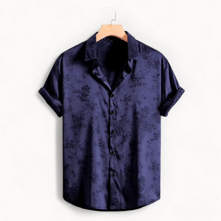 Midnight Satin Shirt