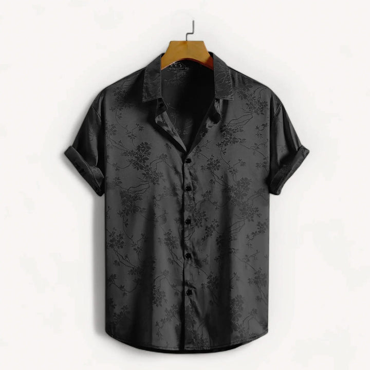 Midnight Satin Shirt