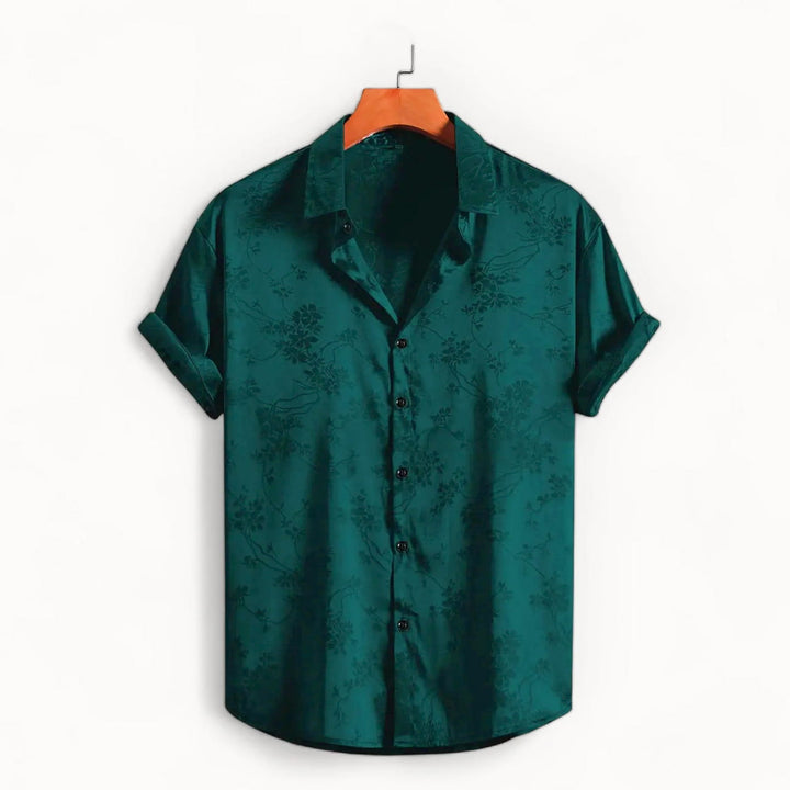 Midnight Satin Shirt