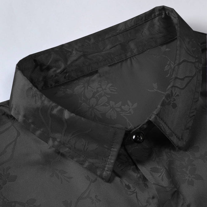 Midnight Satin Shirt