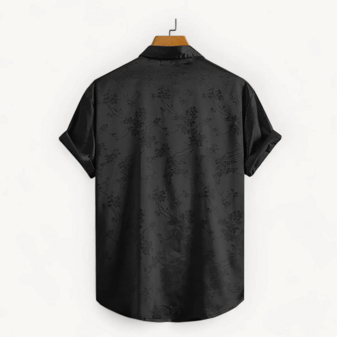 Midnight Satin Shirt