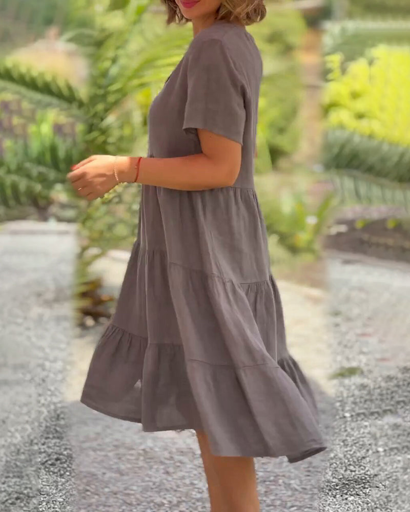 Aurora™ - Cotton Linen Dress