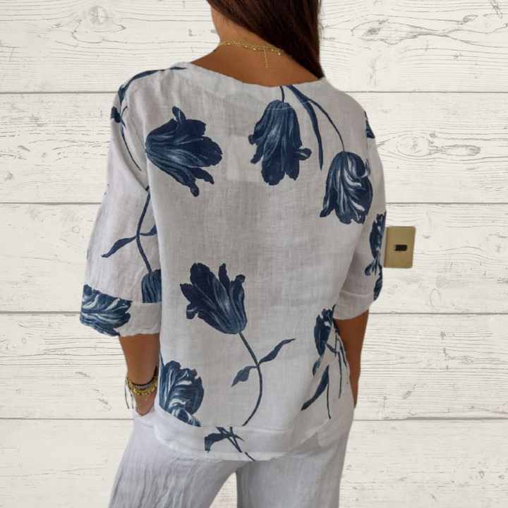 Clementine | Casual Floral Elegant Women’s Shirt