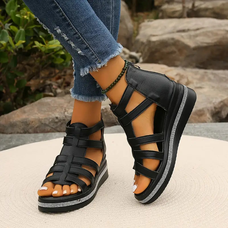 CHERIN - Elegant Wedge Sandals