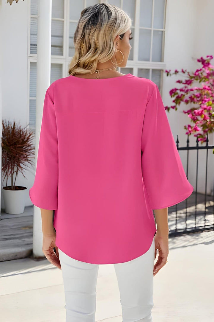 KATARINE | V-NECK BLOUSE