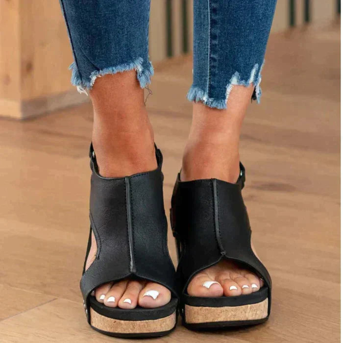 DELINA - Stylish Wedge Sandals