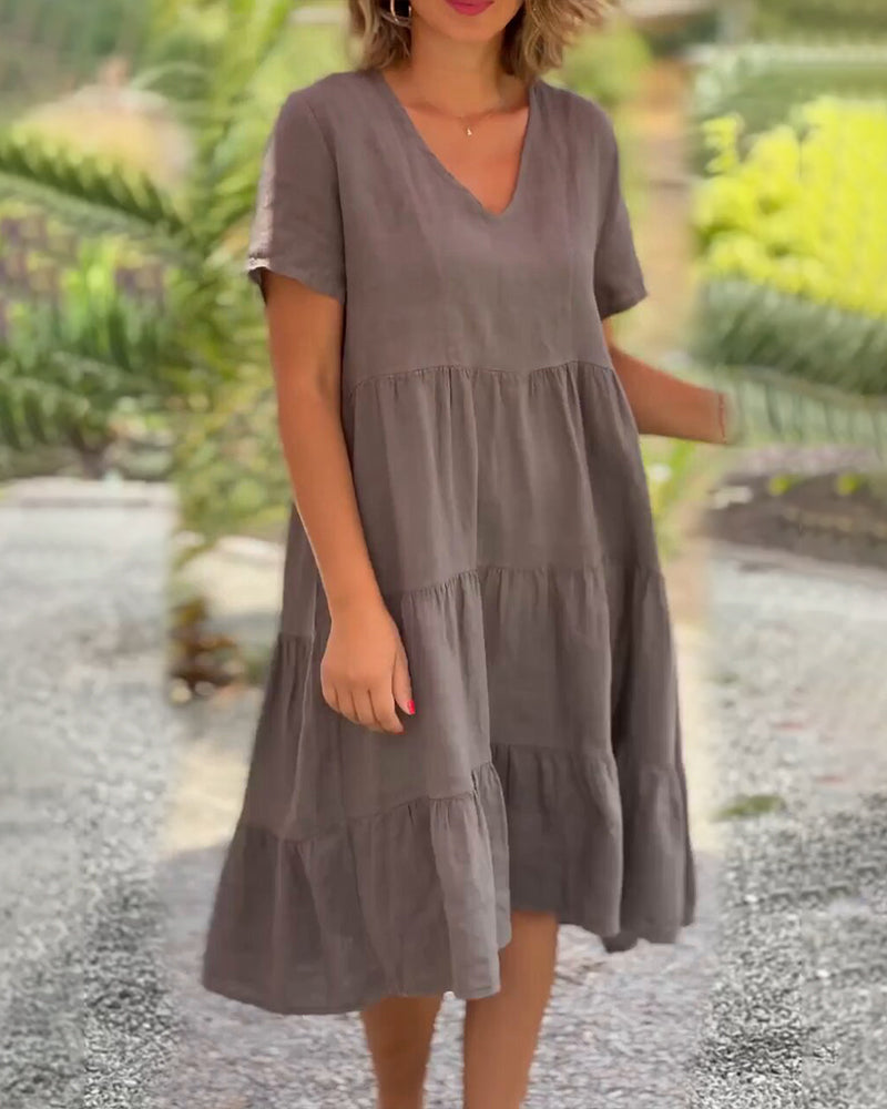 Aurora™ - Cotton Linen Dress