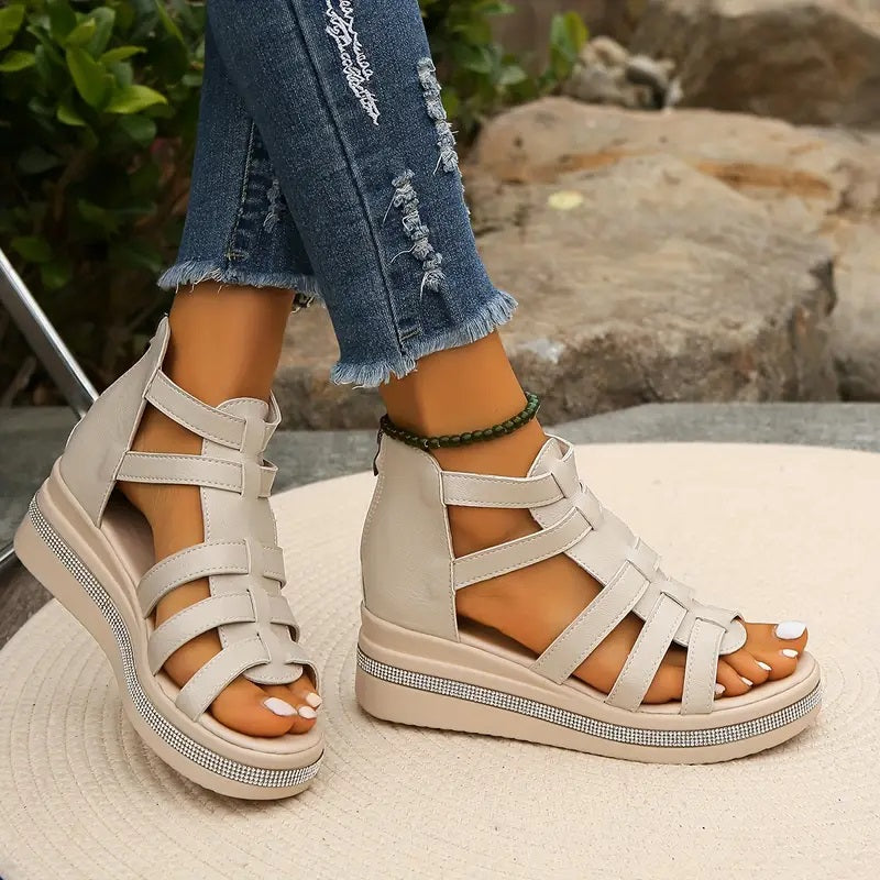 CHERIN - Elegant Wedge Sandals