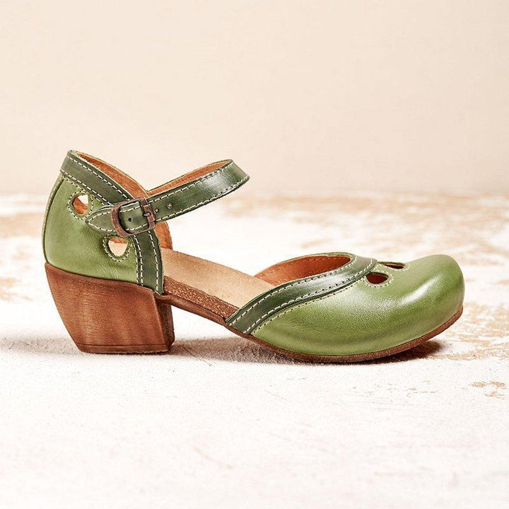 OLMINA - Orthopedic sandals with low heels