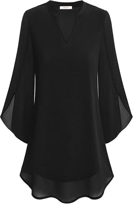 SELY - Double Layers Chiffon Blouse