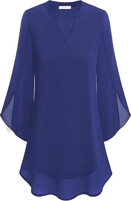 SELY - Double Layers Chiffon Blouse