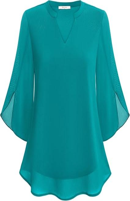 SELY - Double Layers Chiffon Blouse