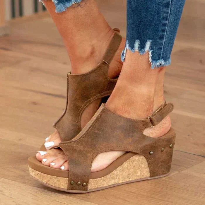 DELINA - Stylish Wedge Sandals