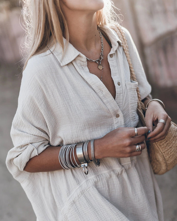 DIAVA - CHIC SHIRT DRESS
