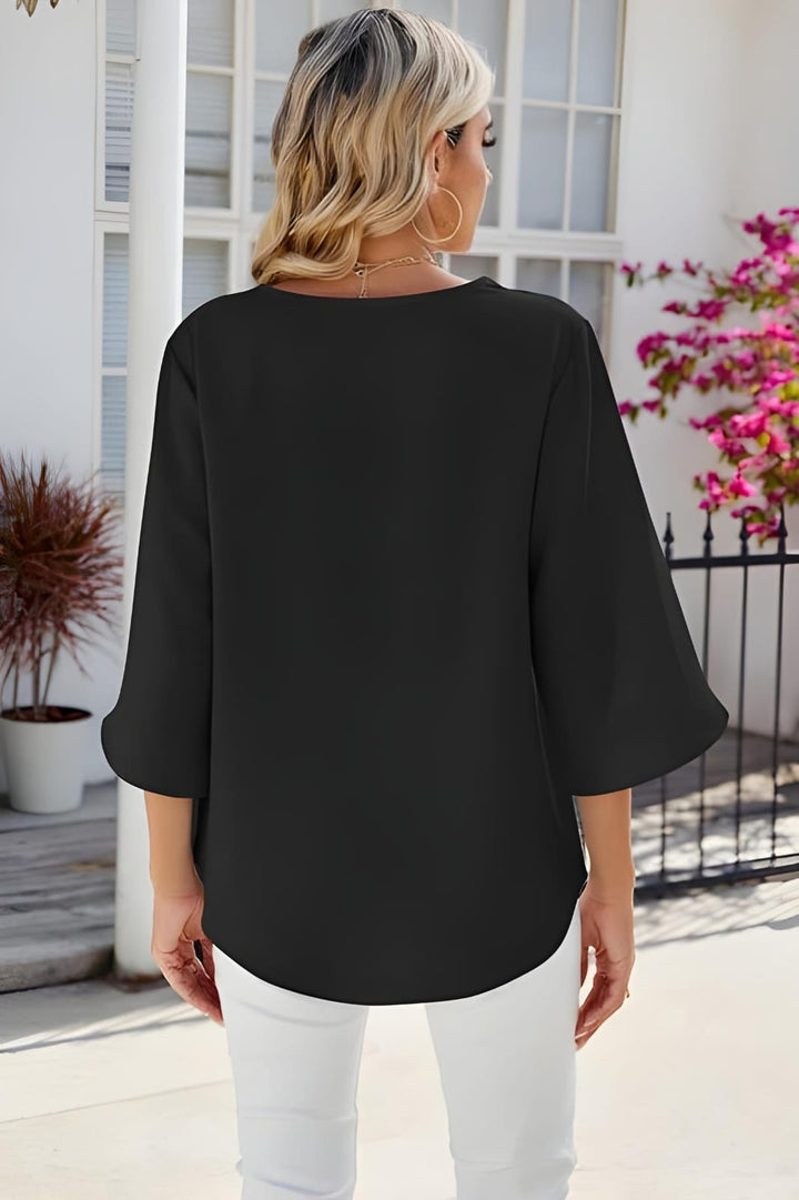 KATARINE | V-NECK BLOUSE