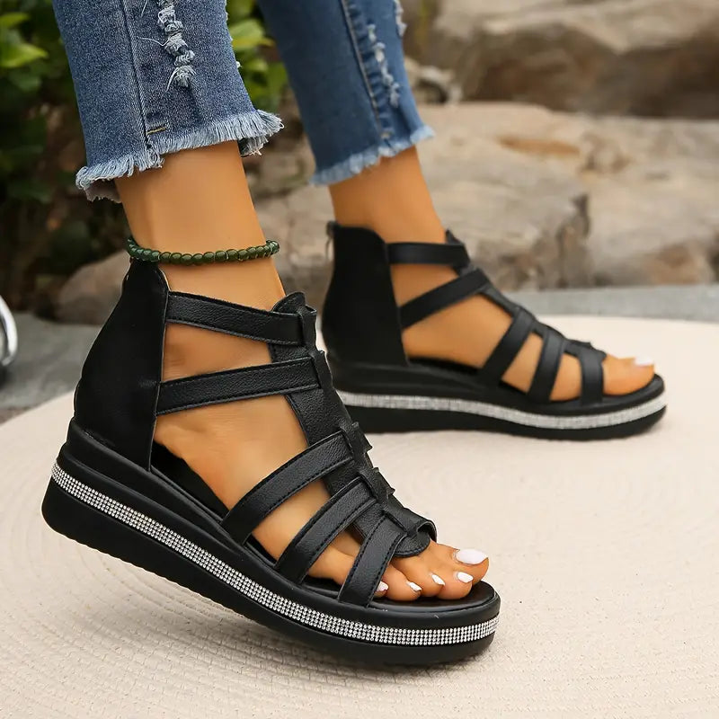 CHERIN - Elegant Wedge Sandals