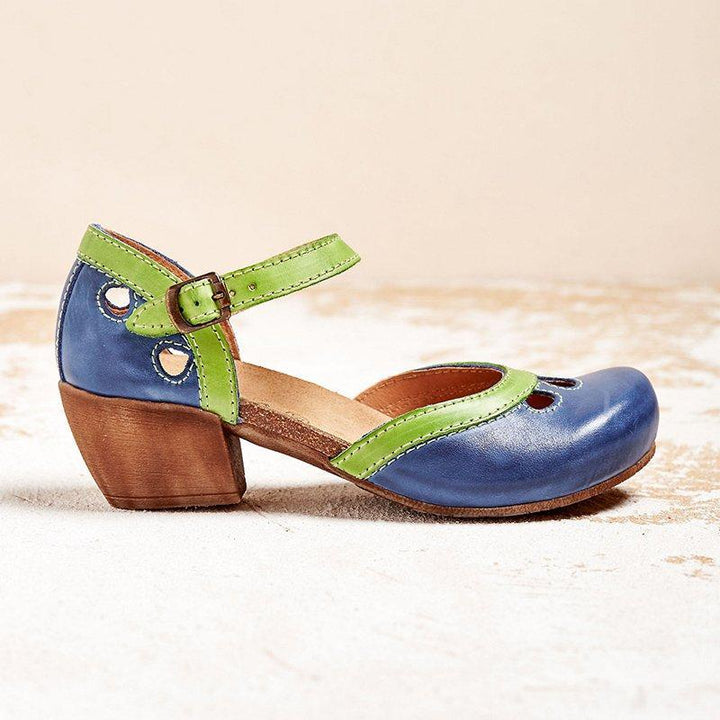 OLMINA - Orthopedic sandals with low heels