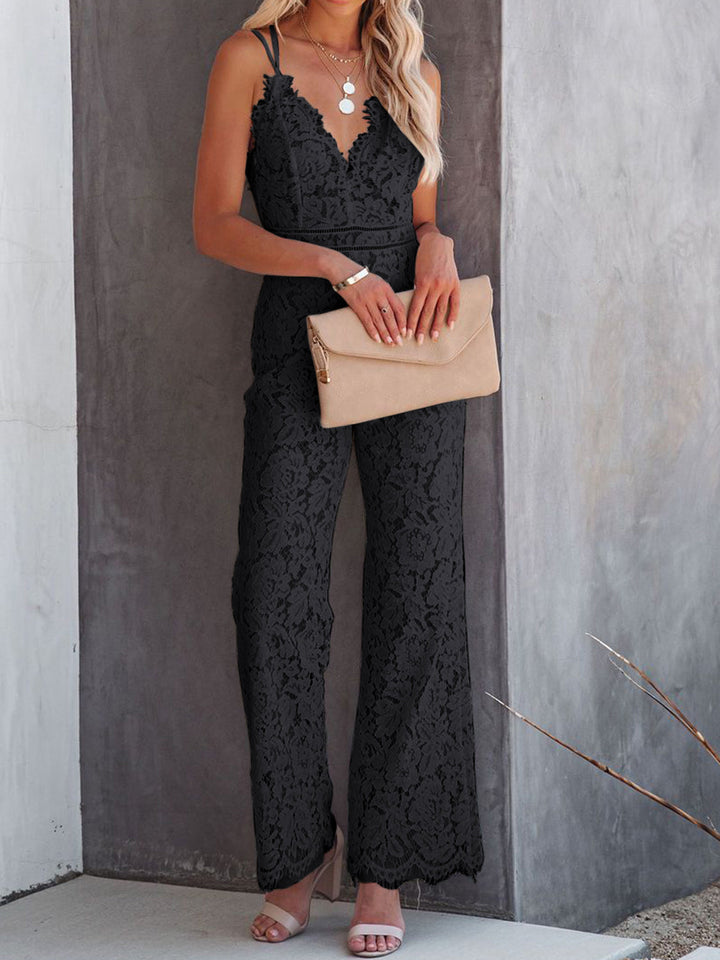 SERA™ | Floral Lace Elegance Jumpsuit