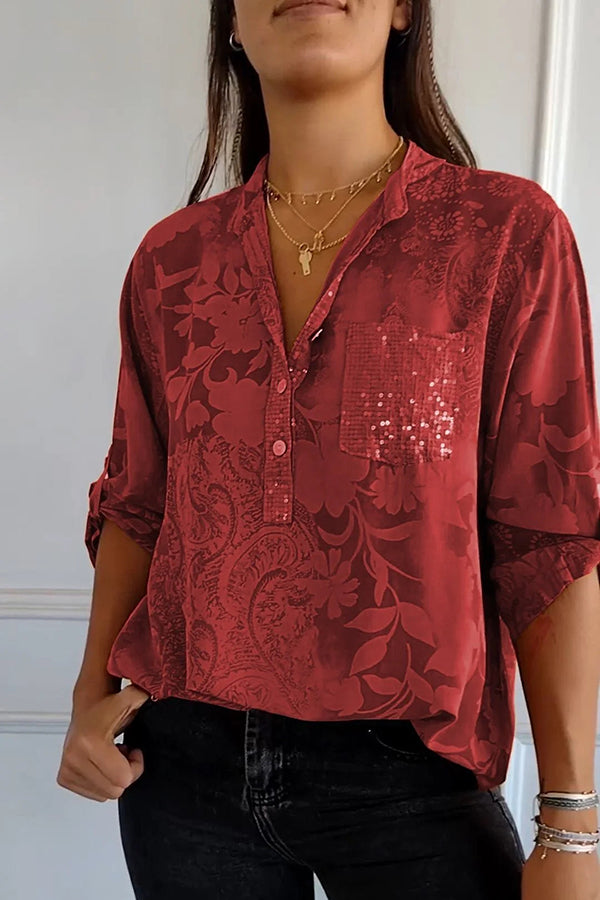MAINA | Elegant Sequin Top