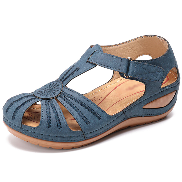 Vesta™ | Elegant Vintage Wedge Sandals