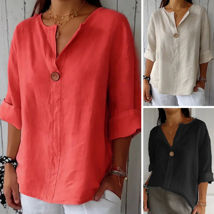 Laisa™ - Casual V-neck Blouse