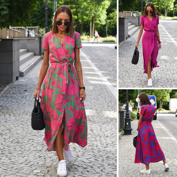 Celia - Vibrant Floral Summer Dress