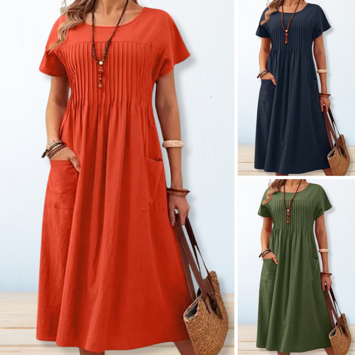 CRINA - Elegant Dress With Pockets