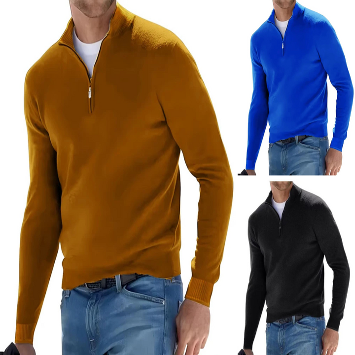 TALIO™ – MEN'S WARM SWEATER – ZIP COLLAR & COMFORT
