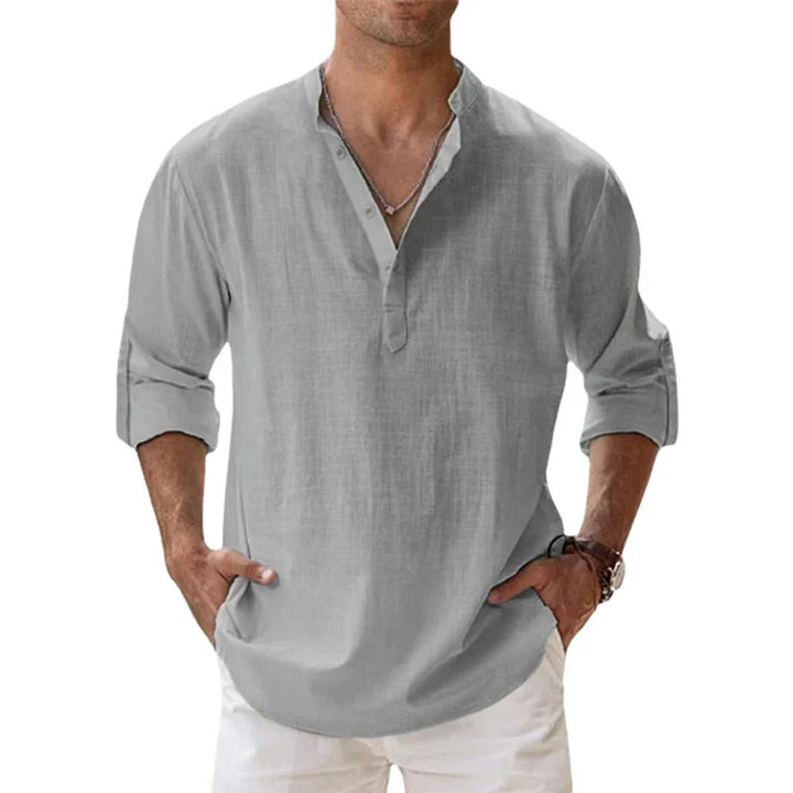 SAVINO™ – MEN'S COTTON & LINEN SHIRT