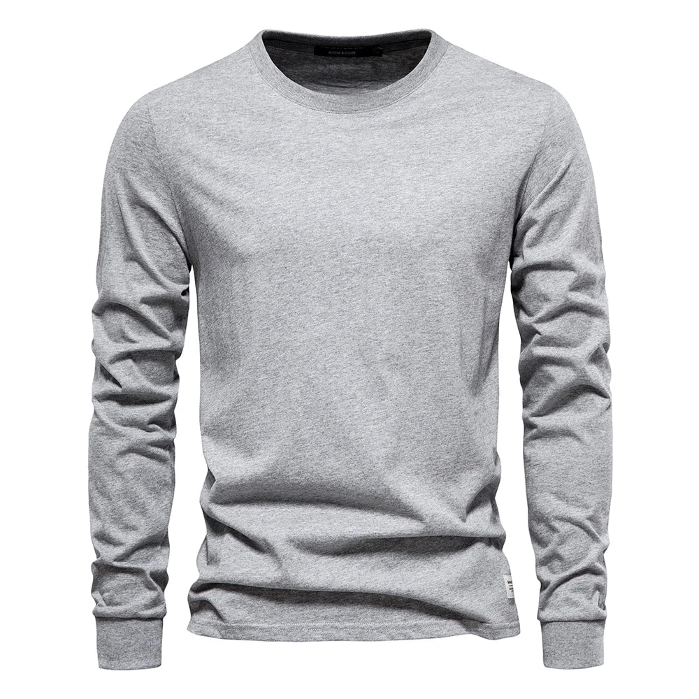 LURO™ – MEN'S LONG-SLEEVE T-SHIRT 100% COTTON
