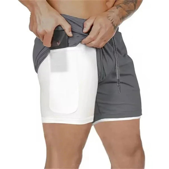 DUALFLEX™ – MEN'S 2-IN-1 SPORTS SHORTS – BREATHABLE & COMFORTABLE