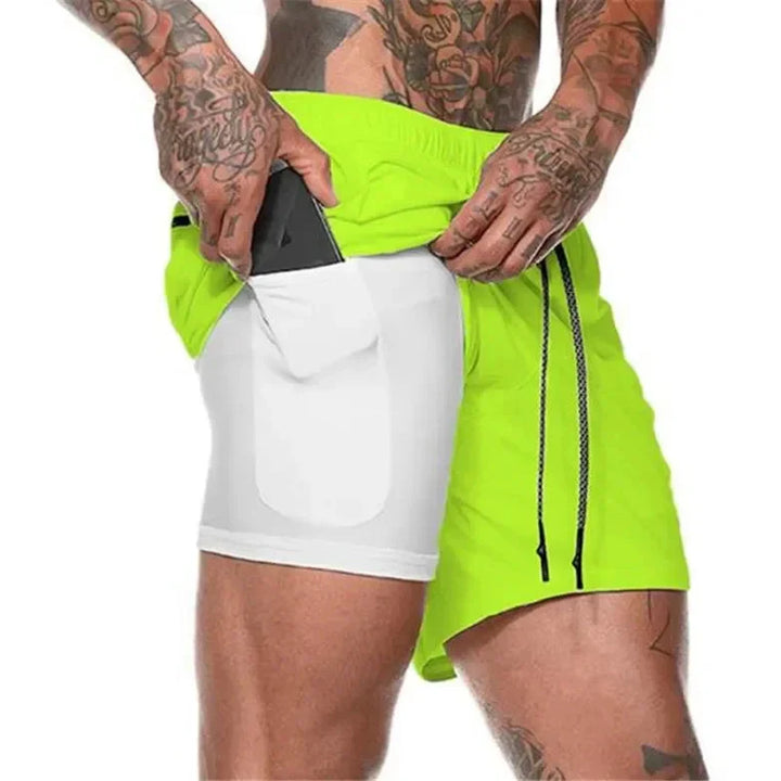 DUALFLEX™ – MEN'S 2-IN-1 SPORTS SHORTS – BREATHABLE & COMFORTABLE