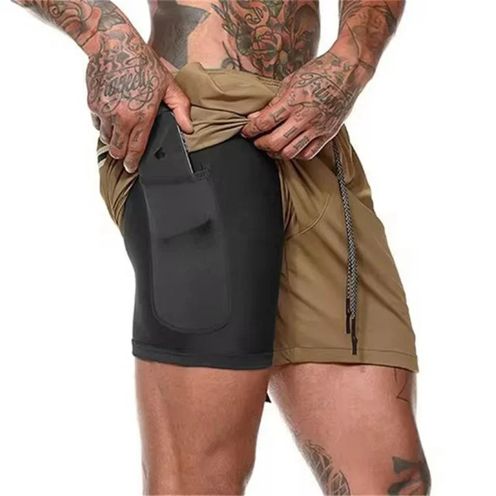 DUALFLEX™ – MEN'S 2-IN-1 SPORTS SHORTS – BREATHABLE & COMFORTABLE