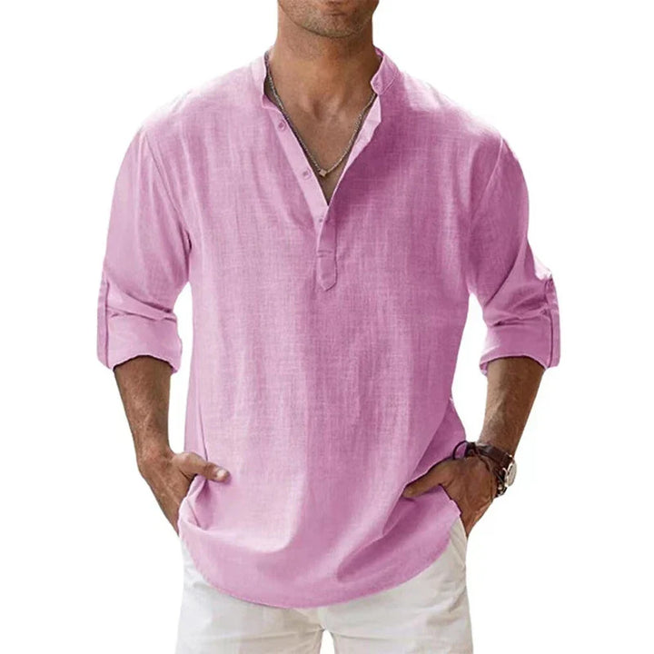 SAVINO™ – MEN'S COTTON & LINEN SHIRT