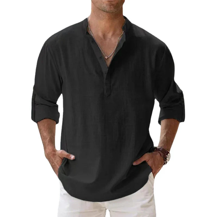 SAVINO™ – MEN'S COTTON & LINEN SHIRT