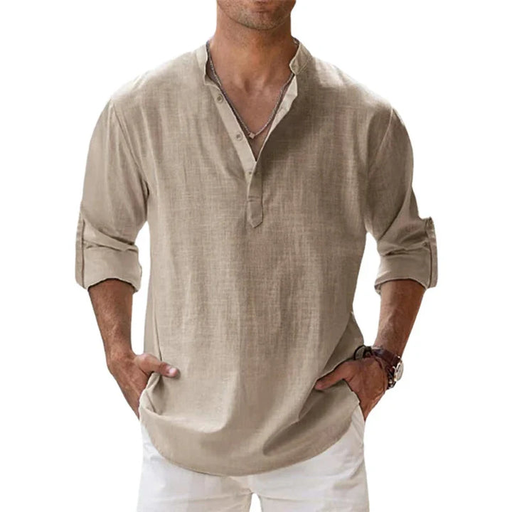 SAVINO™ – MEN'S COTTON & LINEN SHIRT