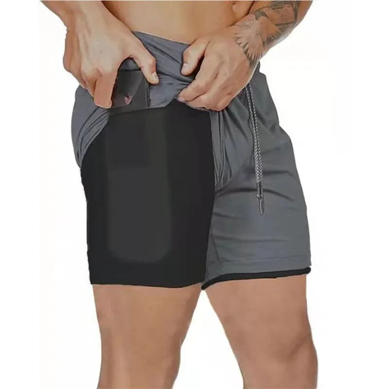 DUALFLEX™ – MEN'S 2-IN-1 SPORTS SHORTS – BREATHABLE & COMFORTABLE