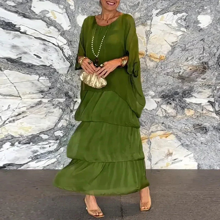 VENISA - Layered Chiffon Dress