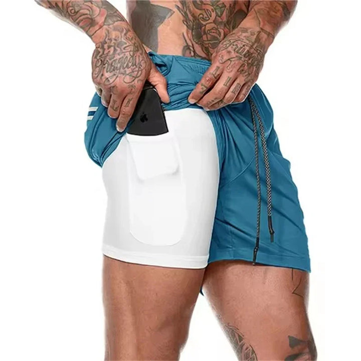 DUALFLEX™ – MEN'S 2-IN-1 SPORTS SHORTS – BREATHABLE & COMFORTABLE