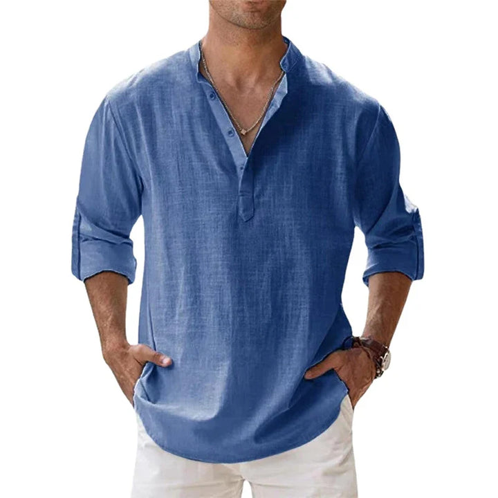 SAVINO™ – MEN'S COTTON & LINEN SHIRT