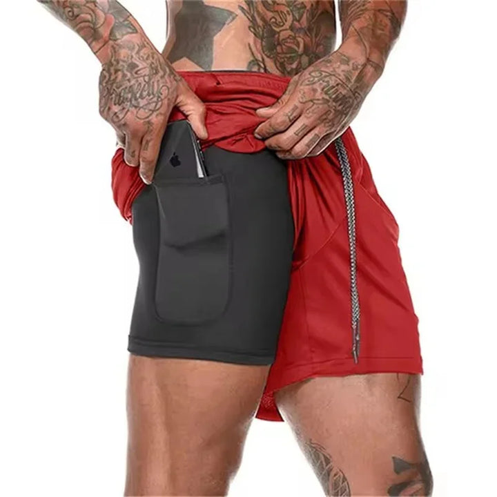 DUALFLEX™ – MEN'S 2-IN-1 SPORTS SHORTS – BREATHABLE & COMFORTABLE