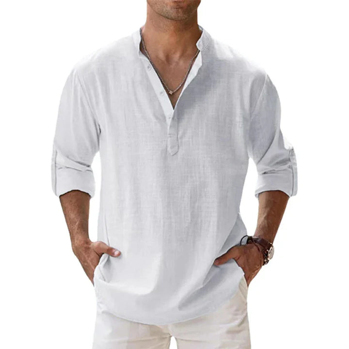 SAVINO™ – MEN'S COTTON & LINEN SHIRT