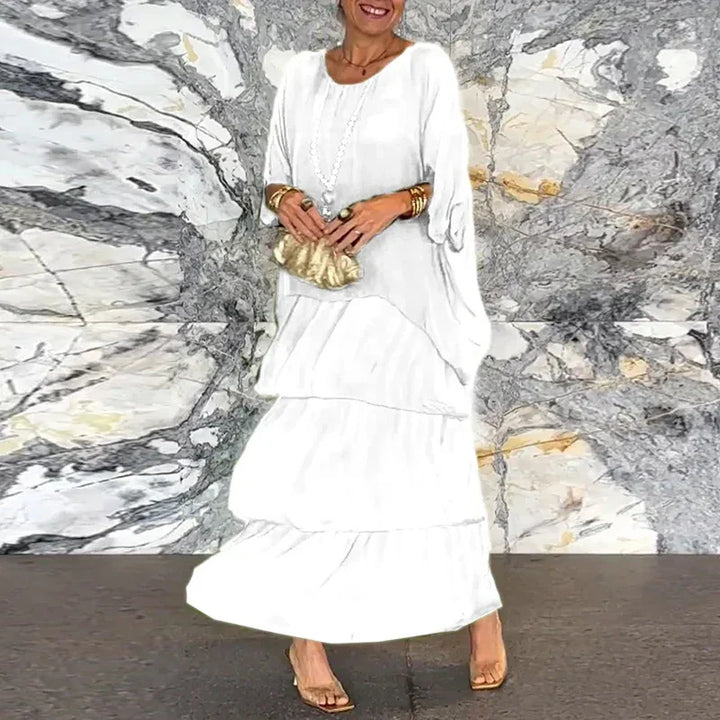 VENISA - Layered Chiffon Dress