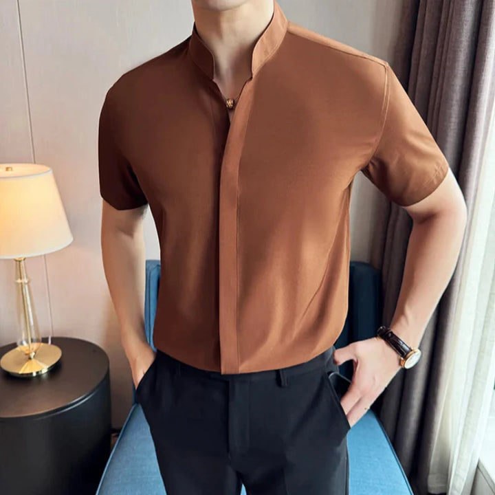EMERIC™ – CHEMISE HOMME COL DROIT SLIM