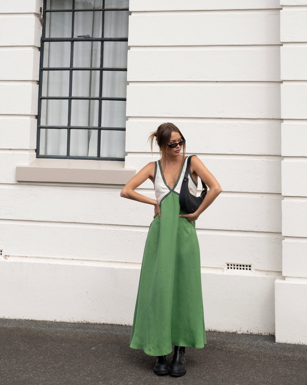 Eliza - Contrast Maxi Dress