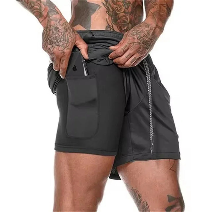 DUALFLEX™ – MEN'S 2-IN-1 SPORTS SHORTS – BREATHABLE & COMFORTABLE