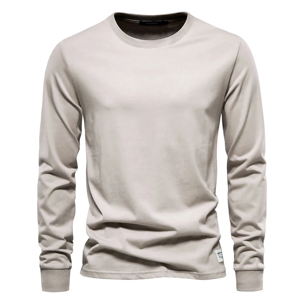 LURO™ – MEN'S LONG-SLEEVE T-SHIRT 100% COTTON